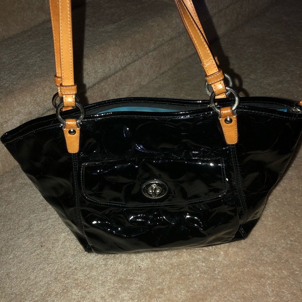 Coach Patent Leather Tote